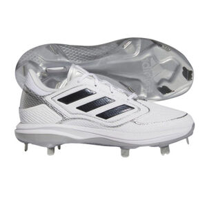 adidas Women’s PureHustle 3 Elite Metal Softball Cleats White/Silver Size 9